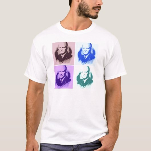 T-shirt Dwight D Eisenhower Pop Art (Devant)