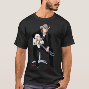 T-shirt Dwight Yoakam Illustration de Paul Cemmick