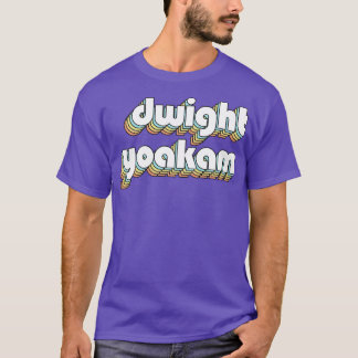 T-shirt Dwight Yoakam Retro Typographie arc-en-ciel style 