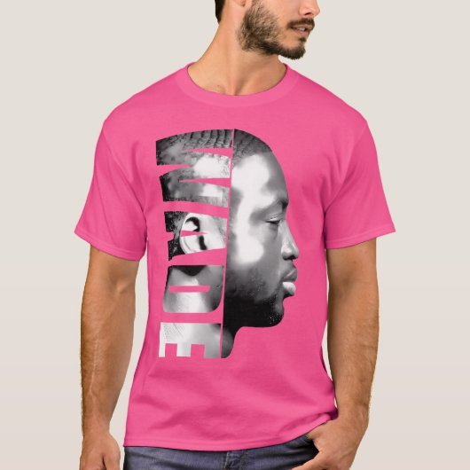T-shirt Dwyane Wade - Blanc noir (Devant)