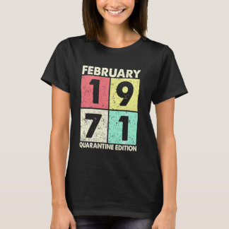 T-shirt Dy Vintage février 1971 50e anniversaire Costu