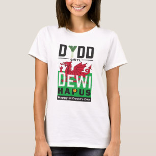 T-shirt Dydd Giles Dewi Hapus Joyeux St Davids Jour 6