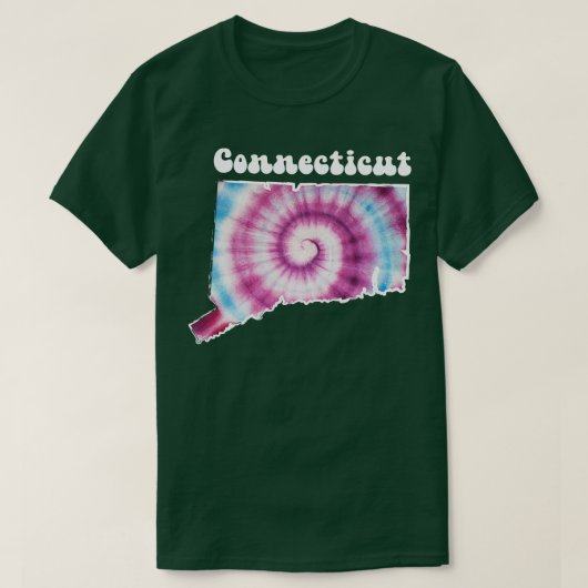 T-shirt Dye de jonction Connecticut (Design devant)