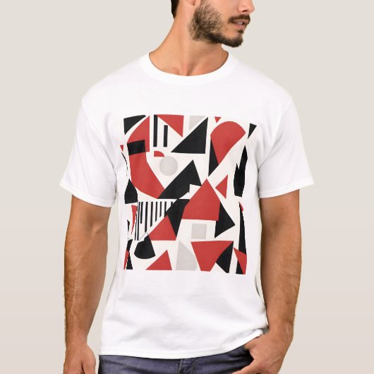 T-shirt Dynamic Geometric Abstraction (Devant)