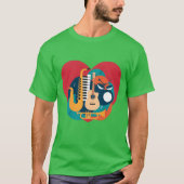 T-shirt Dynamic Music Heart Vibrant Instrument (Devant)