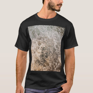 T-shirt Dynamic Ocean Waves and Sea Foam Abstract