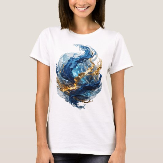 T-shirt Dynamic Silver ART ABSTRAIT Design abstrait v2 (Devant)