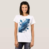 T-shirt Dynamic Silver NÉNUPHARS Texte Art 3D (Devant entier)