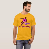 T-shirt Dynamic Soccer 2026 Design Silhouette (Devant entier)