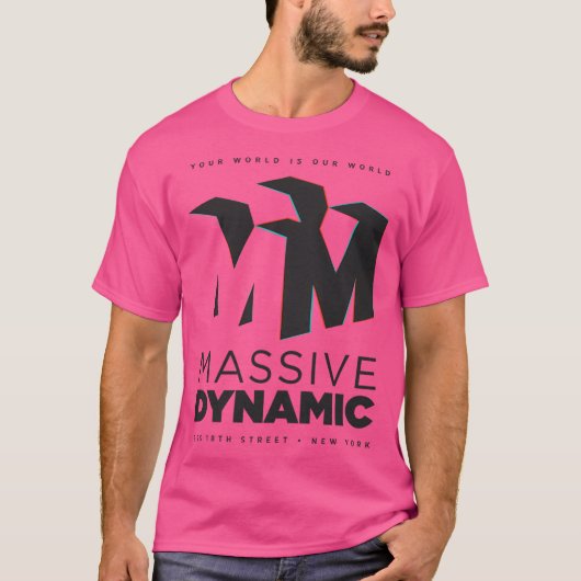 T-shirt Dynamique massive (version noire) (Devant)