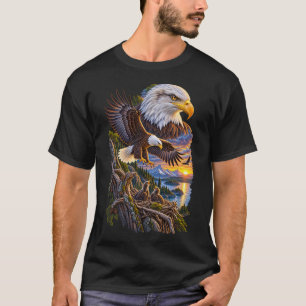 T-shirt Dynastie d'aigles – Famille d'aigles royaux vintag