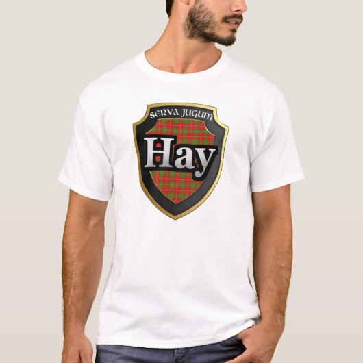 T-shirt Dynastie de Clan Hay Scotland Tartan (Devant)
