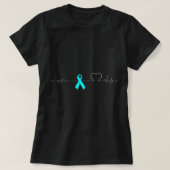 T-shirt Dysautonomia Pulse cardiaque EKG NCS Strong POTS M (Design devant)