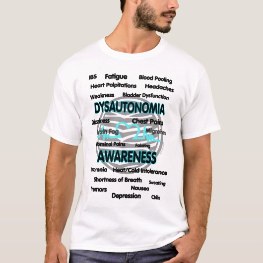 T-shirt Dysautonomie de conscience/symptômes… (Devant)