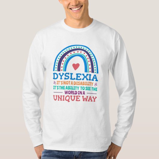 T-shirt Dyslexia (Devant)