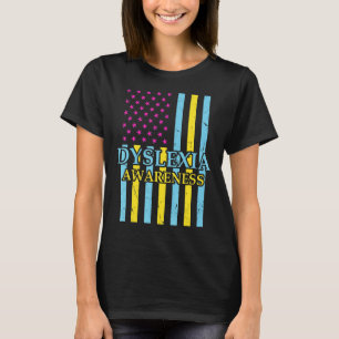 T-shirt Dyslexia Sensibilisation Teacher Therapist USA Coo