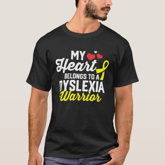 T-shirt Dyslexia Warrior Survivor Support Awareness Recove (Devant)