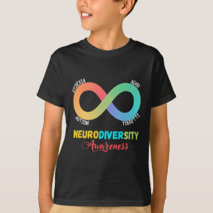 T-shirt Dyslexie autiste Tourette Neurodiversité Sensibili