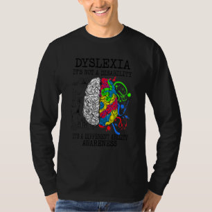 T-shirt Dyslexie Ce n'est pas un handicap C'est un handica