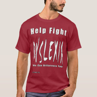 T-shirt Dyslexie de combat d'aide