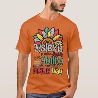 T-shirt Dyslexie N'Est Pas Handicap Dyslexie Sensibilisati