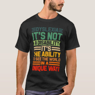 T-shirt Dyslexie Sensibilisation Lecture Handicap visuel 2