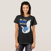 T-shirt Dystonia Sensibilisation Nous combattons tous ense (Devant entier)