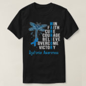 T-shirt Dystonia Warrior Dystonia Sensibilisation (Design devant)