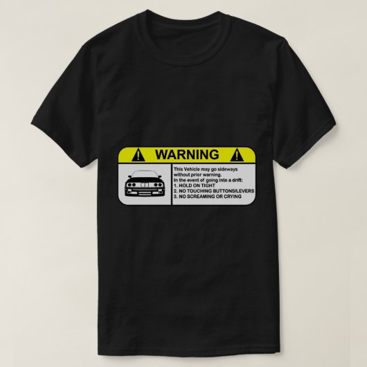 T-shirt E30 Avertissement de dérive (Design devant)