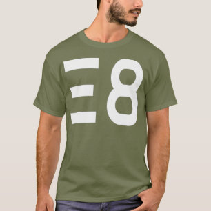 T-shirt E8 Théorie de simulation Dimensions de physique q