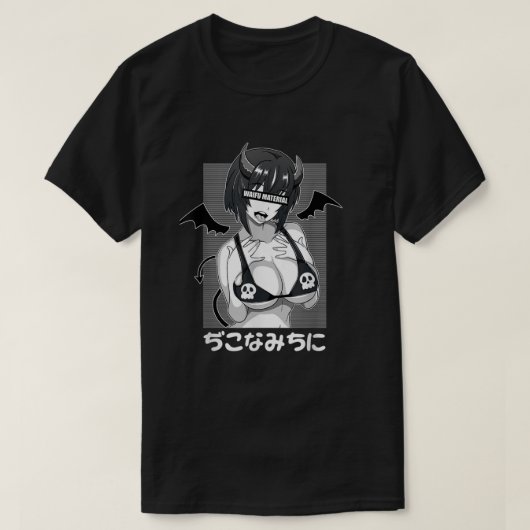 T-shirt E:\AnhgocUpZZ\Ahegao waifu matériel chemise lewd D (Design devant)