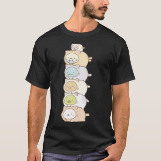 T-shirt E:\AnhgocUpZZ\sumikko caractères gurashi empilés.