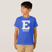 T-shirt E-Bands Kids Blue Short Sleeve (Devant entier)
