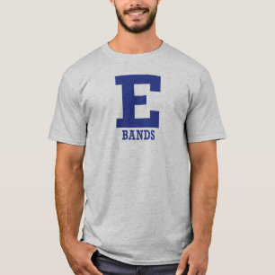 T-shirt E-Bands Mens Gris Manches Courtes