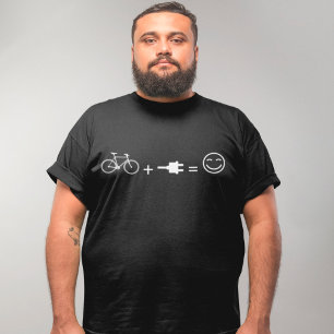 T-shirt E-Bike Bicyclette amusante Électrique Électrique C