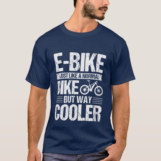 T-shirt E-Bike comme un vélo normal mais Glacière (Devant)