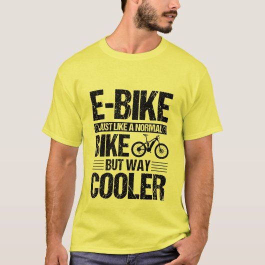 T-shirt E-Bike comme un vélo normal mais Glacière (Devant)