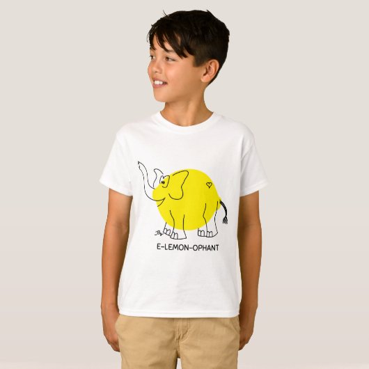 T-shirt E-citron-ephant (Devant entier)