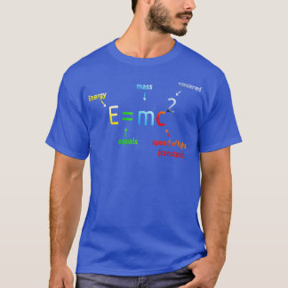 T-shirt E Égal M C Carré E=MC2 Équation scientifique Long
