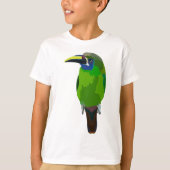 T-shirt E est pour Emerald Toucan (Devant)