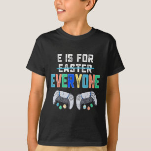 T-shirt E Est Pour Tous Pâques Joueur Amusants Jeu Hommes 