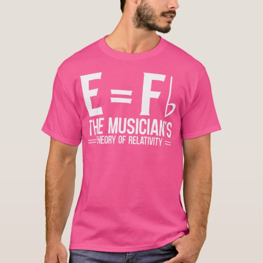 T-shirt E Fb The Musician'S Theory Of Relativity Piano (Devant)