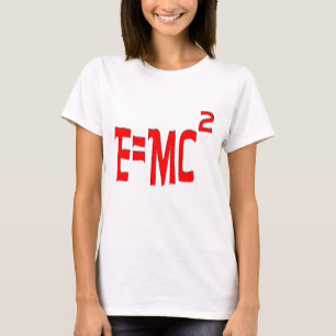 T-shirt E=MC2 (rouge)