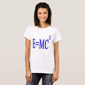 T-shirt E=MC 2 (bleu) (Devant entier)