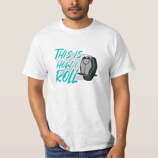 T-shirt E Unicycle EUC Monowheel Comment rouler (Devant)