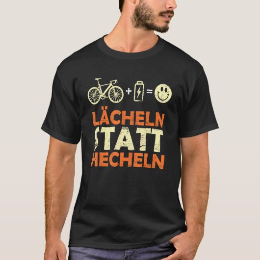 T-shirt E Vélo Dit Smile Plutôt Que De Paire Ebike Bicy (Devant)