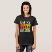 T-shirt E Vélo Evolution Monkey Développement humain Vélo (Devant entier)