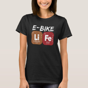 T-shirt E Vélo Vie Périodique Table Électrique Vélos