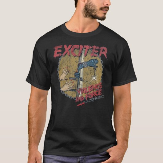 T-shirt E-X-C-I-T-E-R —>> Blooderz Inside Trendin (Devant)