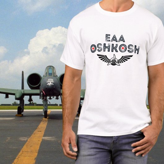 T-shirt EAA Oshkosh Air Show Wings Propeller Fun Aviation